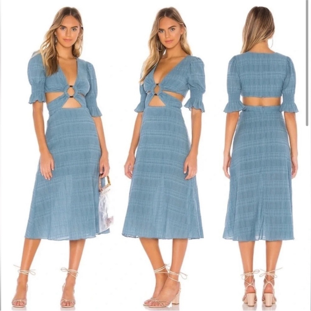 Nanette Midi Dress Revolve Cut Out Small Tularosa